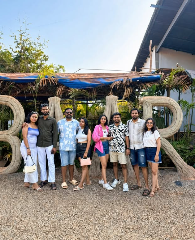 Group of travellers on trip